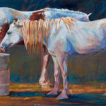 Wild Horses of Utah Original Oil Painting by Shirley Lehner-Rhoades 30"x48"