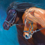 Racing Icelandic Horses